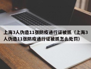 上海3人伪造11张防疫通行证被抓（上海3人伪造11张防疫通行证被抓怎么处罚）